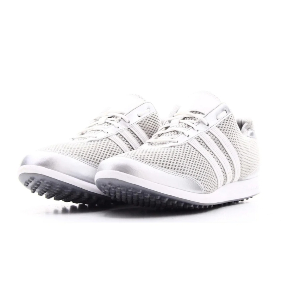 🎉Host Pick🎉 2012 Adidas Silver & White Women's Gripper Golf Shoes EUC Size 9